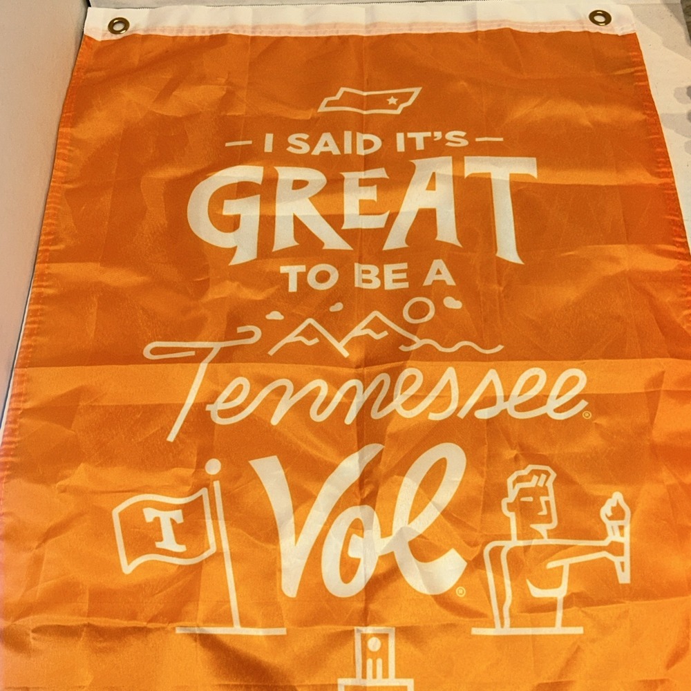 Tennessee Vols Flag Pennant 32" Tall "It's Great To‎ Be A Tennessee Vol" C1